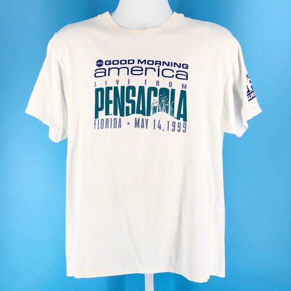 1999 ABC Good Morning America Pensacola Florida tshirt 1990s vintage - Picture 1 of 7
